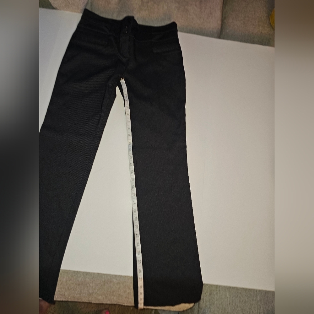 Joe B‎ Black Wide  With Tiny Pokka Dots Boot Cut Pants